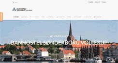 Desktop Screenshot of danhostel-sonderborg-vollerup.dk